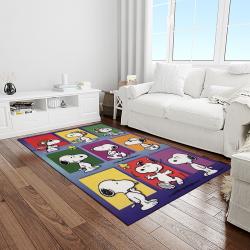 snoopy cartoon movie carpet rectangle area rug for living room bedroom decor light room snp85