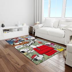 snoopy cartoon movie carpet rectangle area rug for living room bedroom decor light room snp88