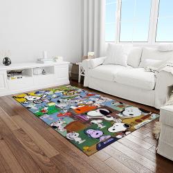 snoopy cartoon movie carpet rectangle area rug for living room bedroom decor light room snp91
