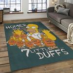 the simpsons characters cartoon movie carpet rectangle area rug for living room bedroom decor dark room tss02