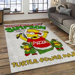 The Simpsons Characters Cartoon Movie Carpet Rectangle Area Rug For Living Room Bedroom Decor TSS04