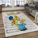 the simpsons characters cartoon movie carpet rectangle area rug for living room bedroom decor dark room tss07