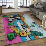 the simpsons characters cartoon movie carpet rectangle area rug for living room bedroom decor dark room tss11