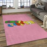 the simpsons characters cartoon movie carpet rectangle area rug for living room bedroom decor dark room tss12