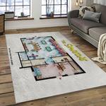 the simpsons characters cartoon movie carpet rectangle area rug for living room bedroom decor dark room tss13