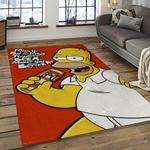 the simpsons characters cartoon movie carpet rectangle area rug for living room bedroom decor dark room tss14