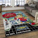 the simpsons characters cartoon movie carpet rectangle area rug for living room bedroom decor dark room tss15