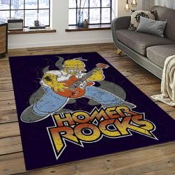 The Simpsons Characters Cartoon Movie Carpet Rectangle Area Rug For Living Room Bedroom Decor TSS21