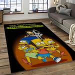 the simpsons characters cartoon movie carpet rectangle area rug for living room bedroom decor dark room tss22