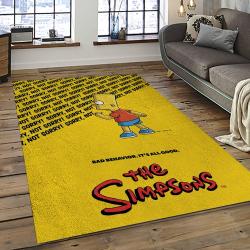 The Simpsons Characters Cartoon Movie Carpet Rectangle Area Rug For Living Room Bedroom Decor TSS25