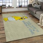the simpsons characters cartoon movie carpet rectangle area rug for living room bedroom decor dark room tss27