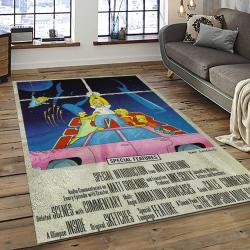 The Simpsons Characters Cartoon Movie Carpet Rectangle Area Rug For Living Room Bedroom Decor TSS31