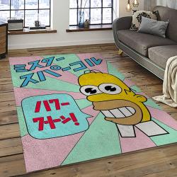 The Simpsons Characters Cartoon Movie Carpet Rectangle Area Rug For Living Room Bedroom Decor TSS32