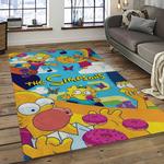 the simpsons characters cartoon movie carpet rectangle area rug for living room bedroom decor dark room tss34