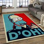 the simpsons characters cartoon movie carpet rectangle area rug for living room bedroom decor dark room tss36