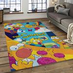 the simpsons characters cartoon movie carpet rectangle area rug for living room bedroom decor dark room tss39