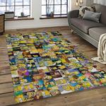 the simpsons characters cartoon movie carpet rectangle area rug for living room bedroom decor dark room tss42