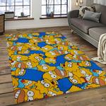 the simpsons characters cartoon movie carpet rectangle area rug for living room bedroom decor dark room tss43