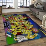 the simpsons characters cartoon movie carpet rectangle area rug for living room bedroom decor dark room tss45