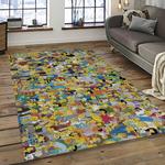 the simpsons characters cartoon movie carpet rectangle area rug for living room bedroom decor dark room tss47