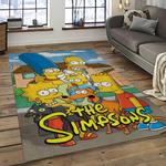 the simpsons characters cartoon movie carpet rectangle area rug for living room bedroom decor dark room tss48
