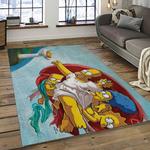 the simpsons characters cartoon movie carpet rectangle area rug for living room bedroom decor dark room tss51