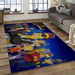 the simpsons characters cartoon movie carpet rectangle area rug for living room bedroom decor dark room tss57