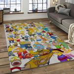 the simpsons characters cartoon movie carpet rectangle area rug for living room bedroom decor dark room tss58