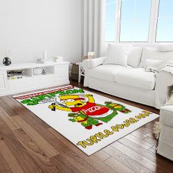 the simpsons characters cartoon movie carpet rectangle area rug for living room bedroom decor light room tss04