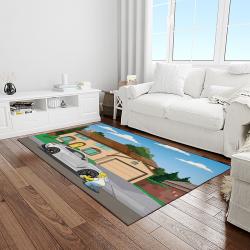 the simpsons characters cartoon movie carpet rectangle area rug for living room bedroom decor light room tss17