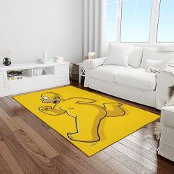 the simpsons characters cartoon movie carpet rectangle area rug for living room bedroom decor light room tss19