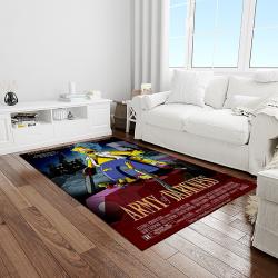 the simpsons characters cartoon movie carpet rectangle area rug for living room bedroom decor light room tss29