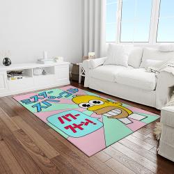 the simpsons characters cartoon movie carpet rectangle area rug for living room bedroom decor light room tss32