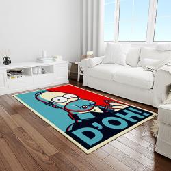 the simpsons characters cartoon movie carpet rectangle area rug for living room bedroom decor light room tss36