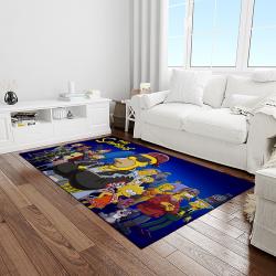 the simpsons characters cartoon movie carpet rectangle area rug for living room bedroom decor light room tss57