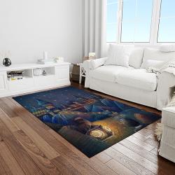 van gogh starry night harry potter cartoon movie carpet rectangle area rug for room decor light vhp13
