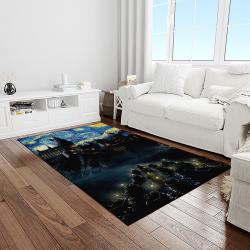 van gogh starry night harry potter cartoon movie carpet rectangle area rug for room decor light vhp18