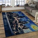 van gogh starry night harry potter cartoon movie carpet rectangle area rug for room decor vhp dark15