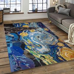 Van Gogh Starry Night Harry Potter Cartoon Movie Carpet Rectangle Area Rug For Room Decor VHP2