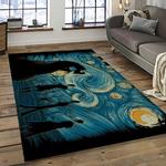 van gogh starry night harry potter cartoon movie carpet rectangle area rug for room decor vhp dark3