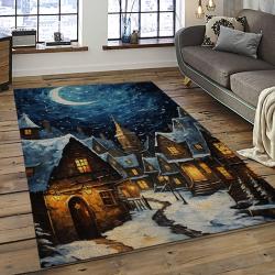 Van Gogh Starry Night Harry Potter Cartoon Movie Carpet Rectangle Area Rug For Room Decor VHP9