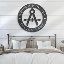 architect custom metal wall art led light interior designer name sign 4