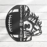 ball american football custom metal wall art led light player name sign 1