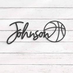basketball custom metal wall art led light player lover sign home 4