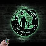 bigfoot ailen ufo custom metal wall art led light sasquatch name sign 1