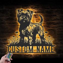 custom affenpinscher wall art led light