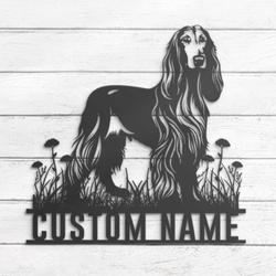 custom afghan dog wall decor led light