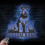 custom airedale dog wall decor led light