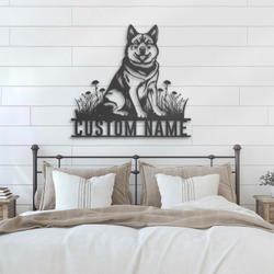 custom american akita dog wall decor led light