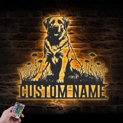 custom anatolian shepherd dog wall art led light